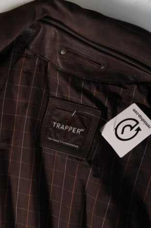 Pánska kožená bunda  Trapper, Veľkosť L, Farba Hnedá, Cena  32,43 €