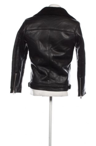 Ανδρικό δερμάτινο μπουφάν Zara, Μέγεθος S, Χρώμα Μαύρο, Τιμή 25,36 €