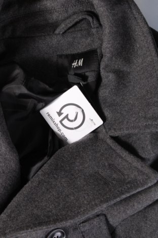 Мъжко палто H&M, Размер L, Цвят Сив, Цена 24,61 лв.