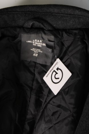 Мъжко палто H&M L.O.G.G., Размер L, Цвят Сив, Цена 26,75 лв.