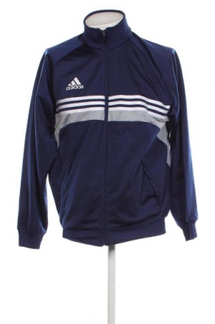 Ανδρική αθλητική ζακέτα Adidas, Μέγεθος L, Χρώμα Μπλέ, Τιμή 28,80 €