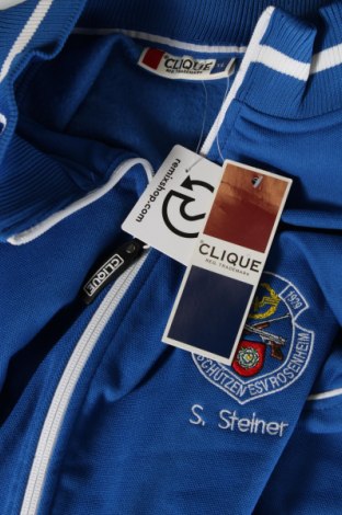 Bluză trening de bărbați Clique, Mărime XL, Culoare Albastru, Preț 81,58 Lei