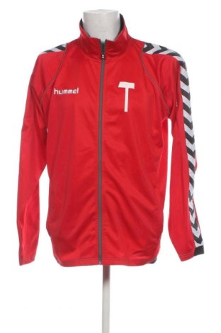 Ανδρική αθλητική ζακέτα Hummel, Μέγεθος XL, Χρώμα Κόκκινο, Τιμή 10,52 €