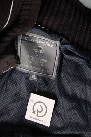 Ανδρικό μπουφάν Cotton&silk, Μέγεθος XL, Χρώμα Γκρί, Τιμή 25,53 €