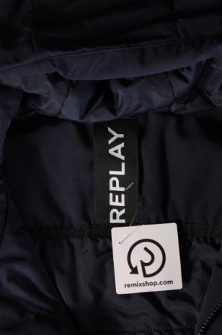 Pánska bunda  Replay, Veľkosť S, Farba Modrá, Cena  41,24 €