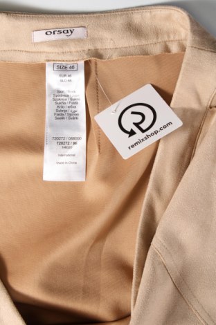 Spódnica Orsay, Rozmiar XL, Kolor Beżowy, Cena 17,30 zł