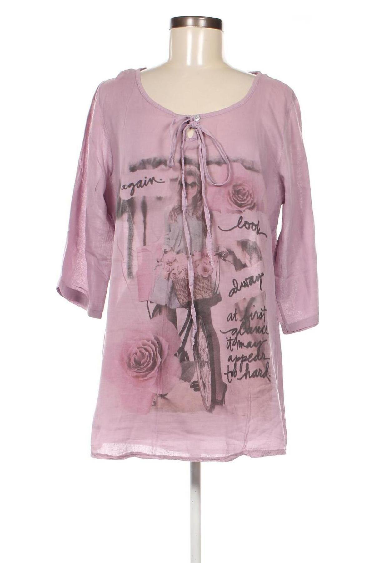Damen Shirt, Größe L, Farbe Aschrosa, Preis € 4,37