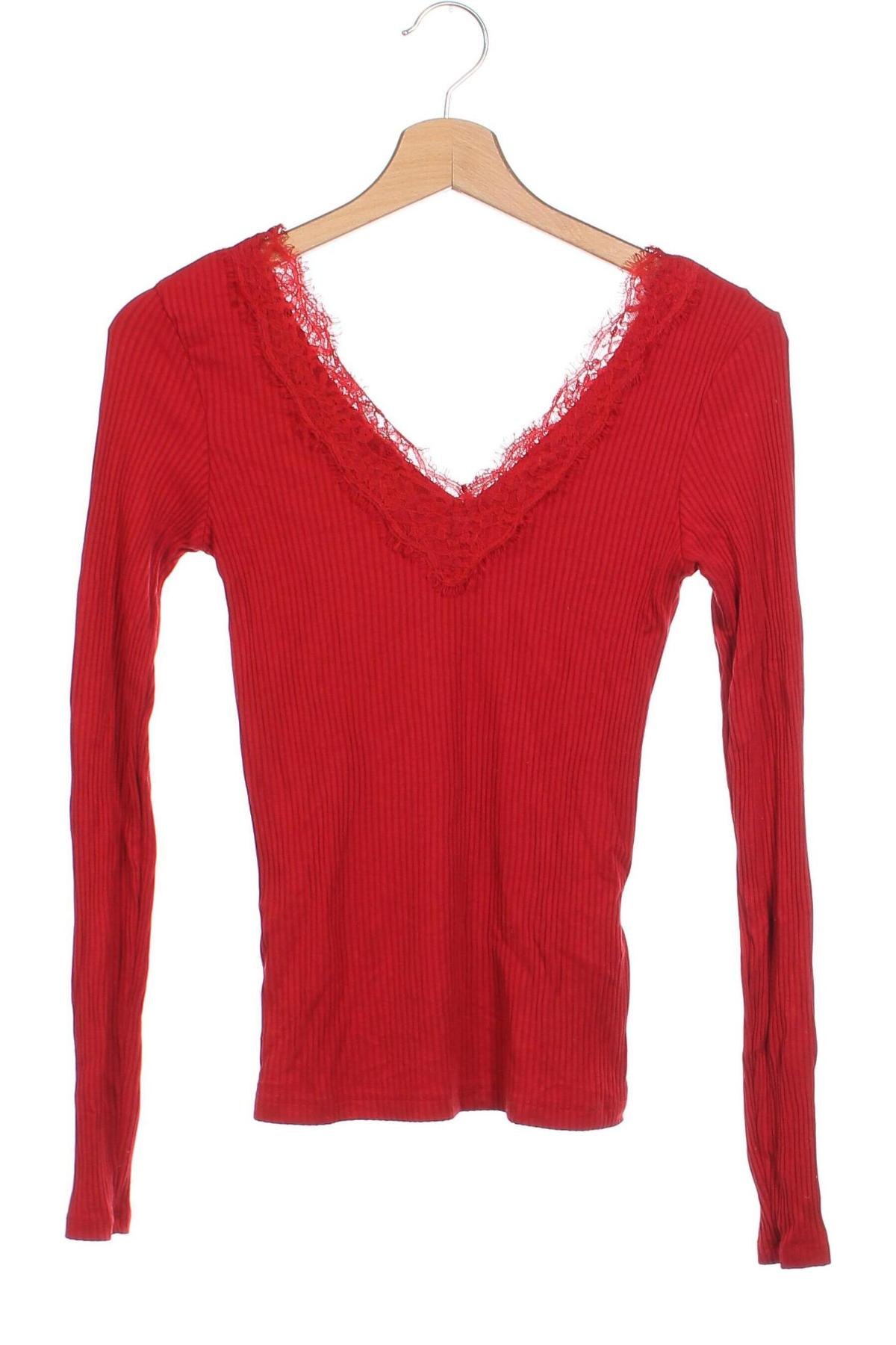 Дамска блуза Amisu, Размер XS, Цвят Червен, Цена 9,71 лв.