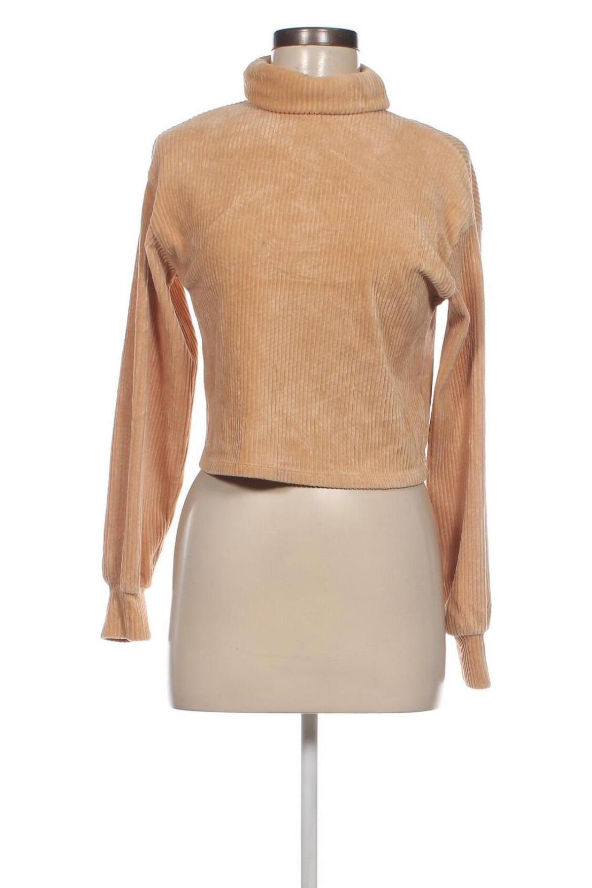 Damen Shirt Bershka, Größe XS, Farbe Beige, Preis 13,22 €