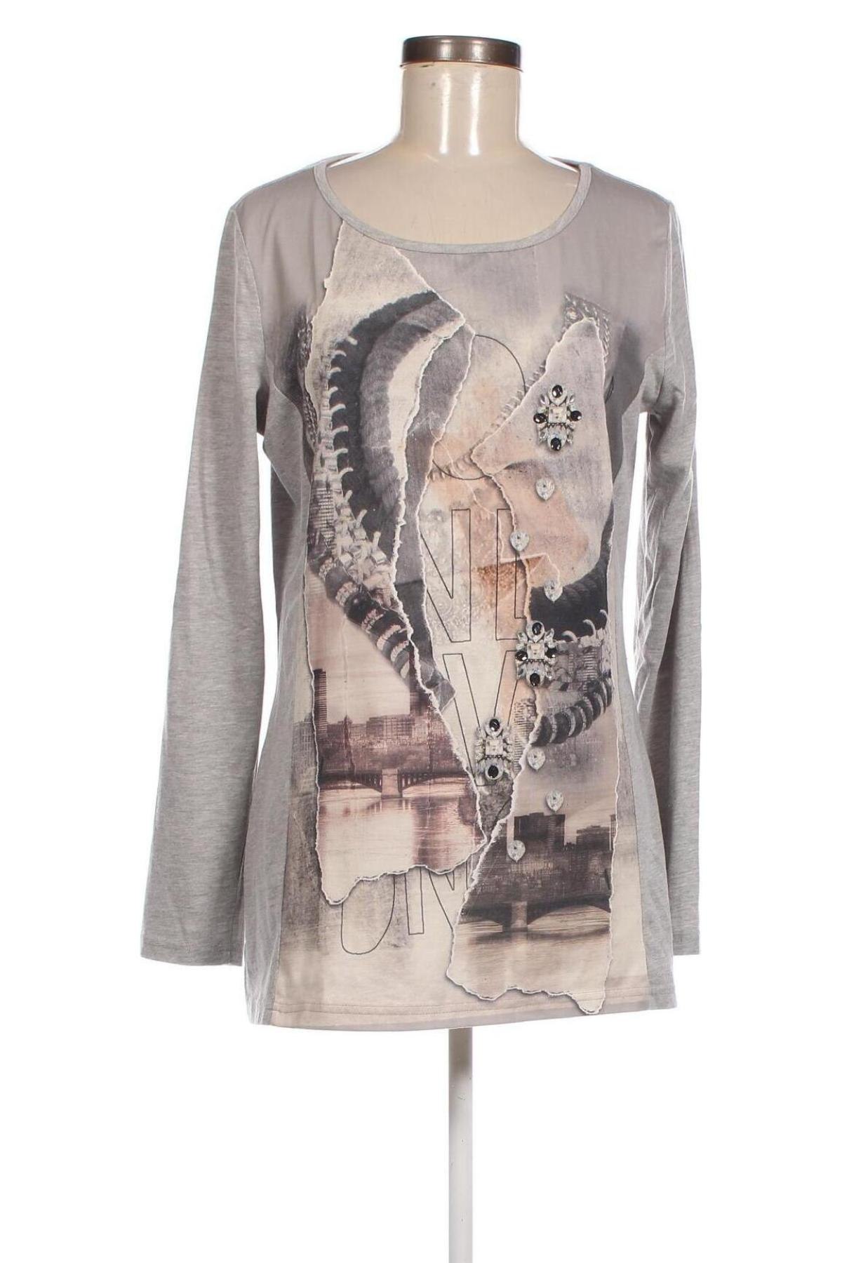 Γυναικεία μπλούζα Bpc Bonprix Collection, Μέγεθος M, Χρώμα Γκρί, Τιμή 8,00 €