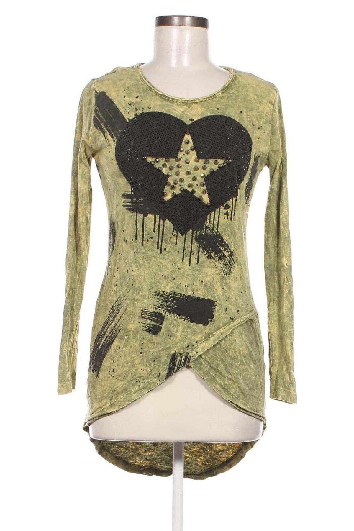 Γυναικεία μπλούζα Cipo & Baxx, Μέγεθος S, Χρώμα Πράσινο, Τιμή 3,15 €