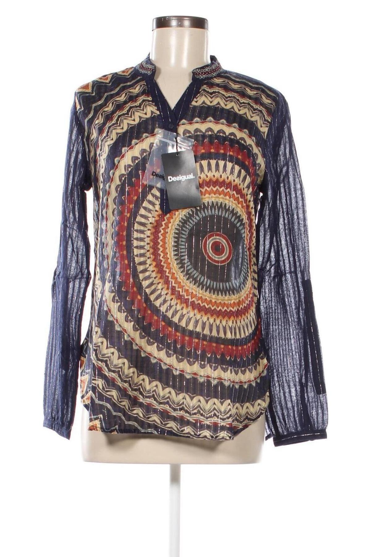 Дамска блуза Desigual, Размер M, Цвят Многоцветен, Цена 108,00 лв.