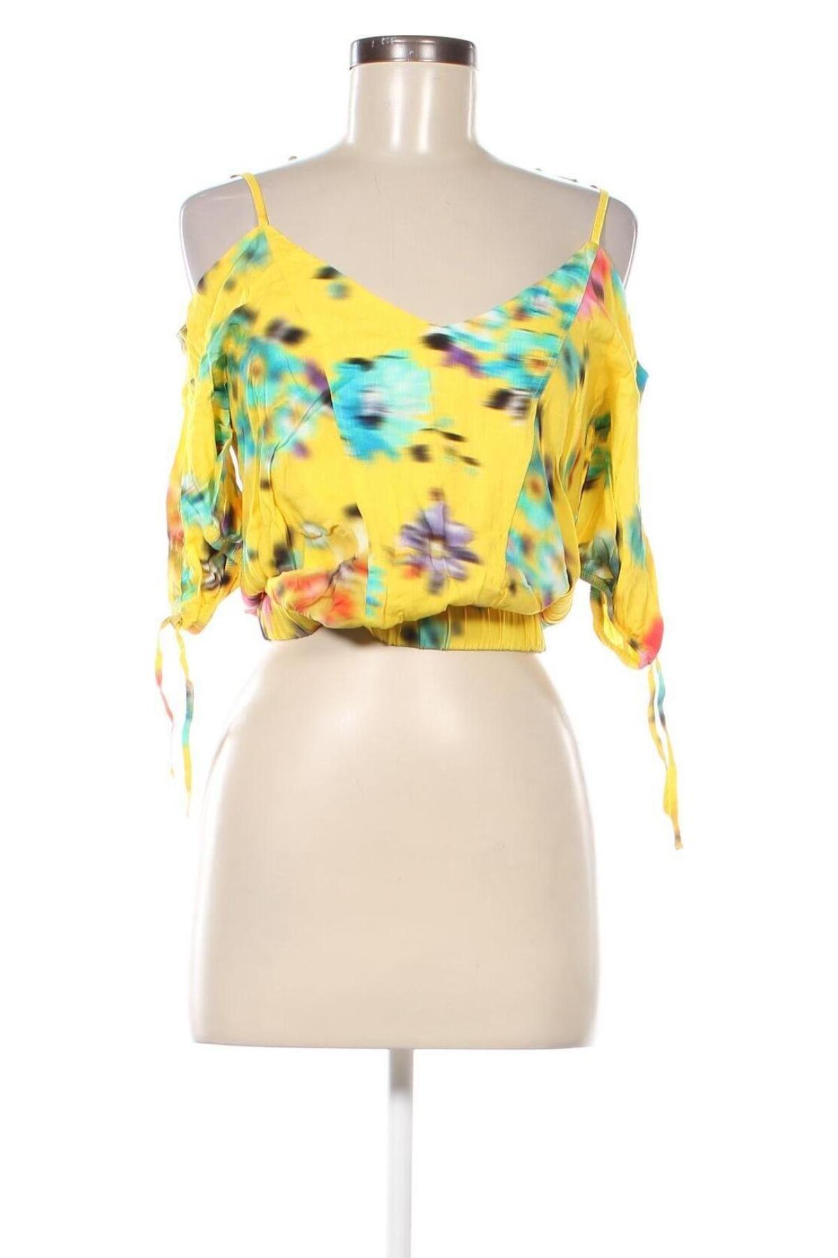 Дамска блуза Desigual, Размер S, Цвят Жълт, Цена 108,00 лв.