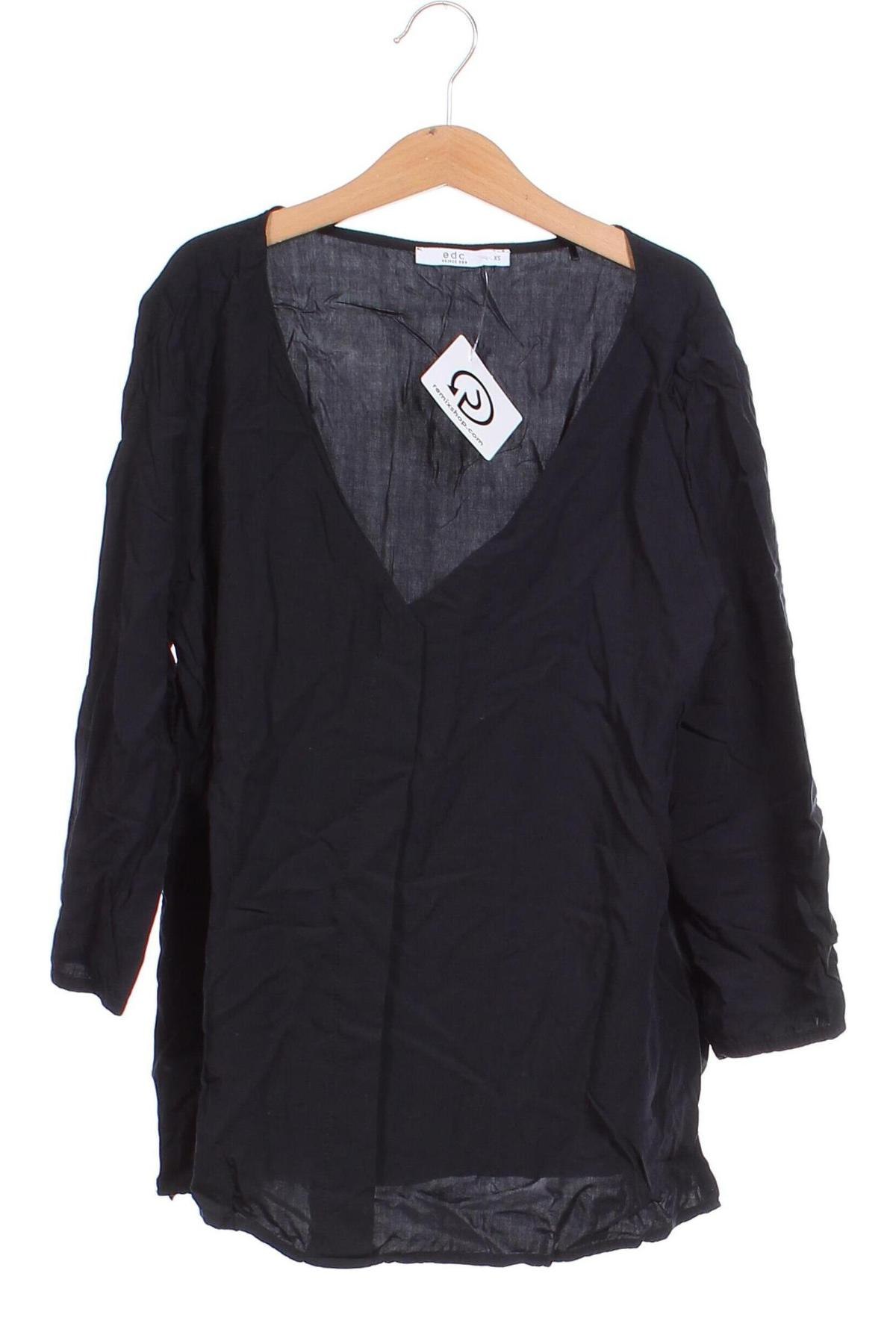 Γυναικεία μπλούζα Edc By Esprit, Μέγεθος XS, Χρώμα Μαύρο, Τιμή 10,54 €