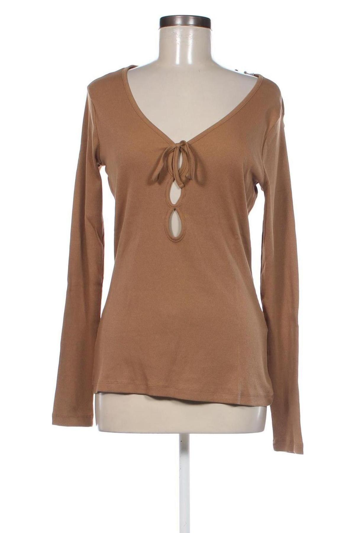 Γυναικεία μπλούζα Even&Odd, Μέγεθος XL, Χρώμα Καφέ, Τιμή 3,20 €
