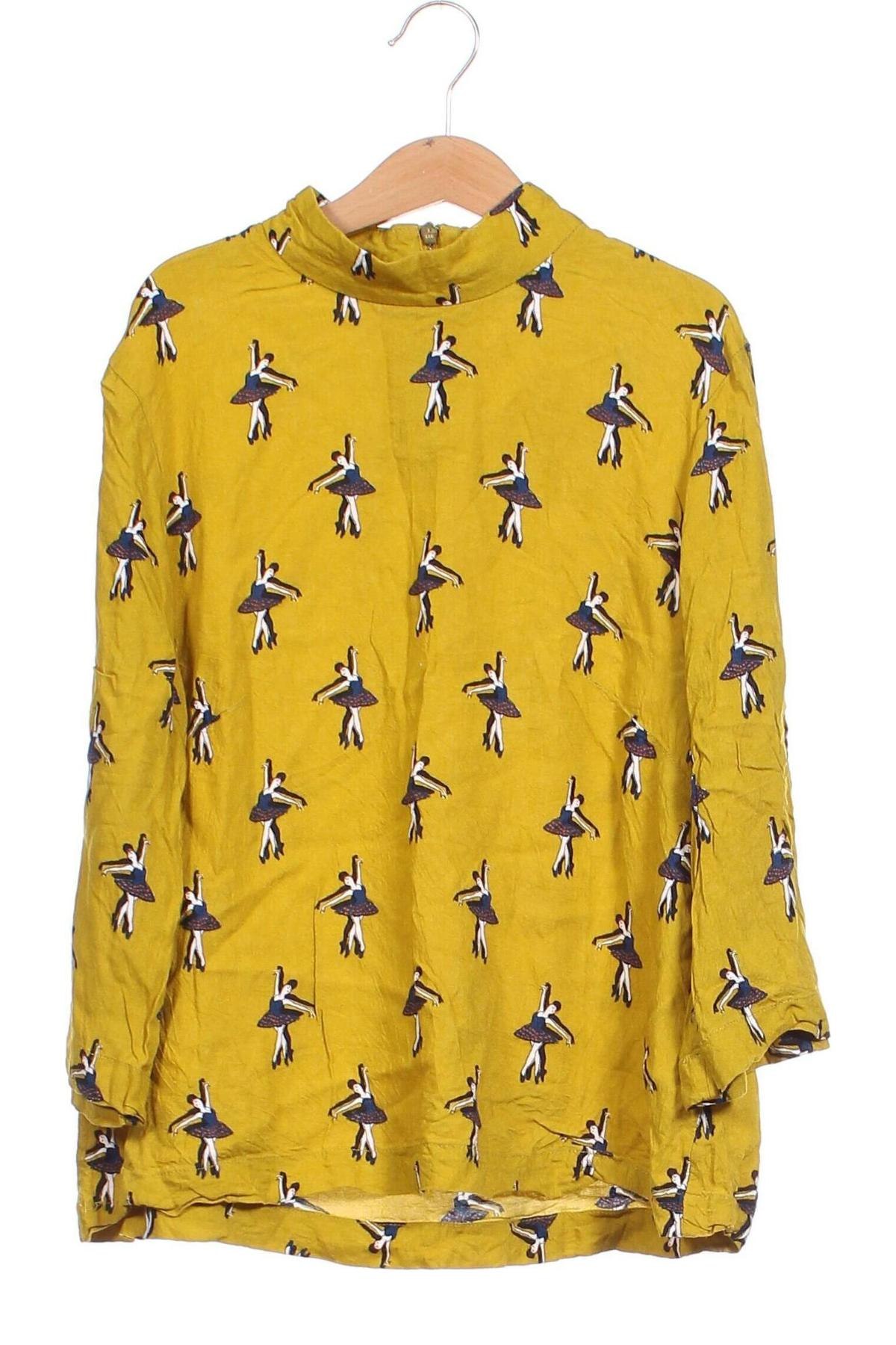 Дамска блуза H&M, Размер XS, Цвят Жълт, Цена 7,03 лв.