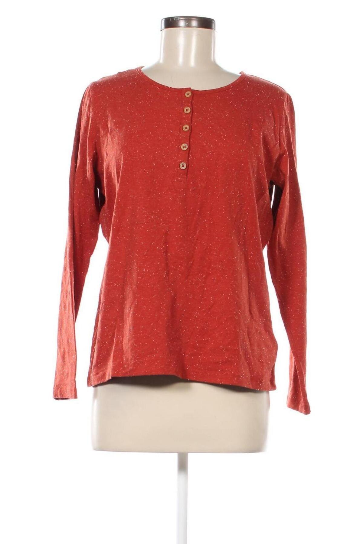 Γυναικεία μπλούζα John Baner, Μέγεθος L, Χρώμα Πορτοκαλί, Τιμή 3,76 €