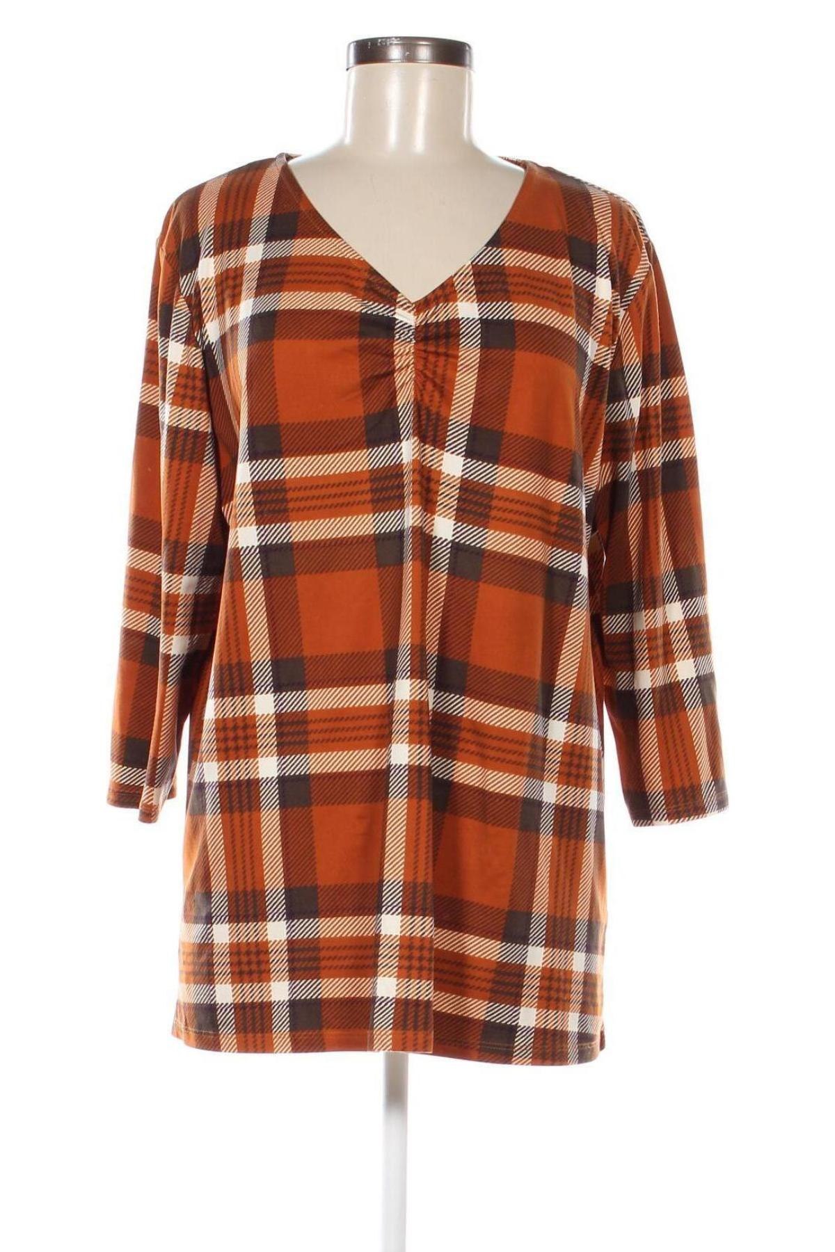 Γυναικεία μπλούζα Laura Torelli, Μέγεθος XL, Χρώμα Πολύχρωμο, Τιμή 4,11 €