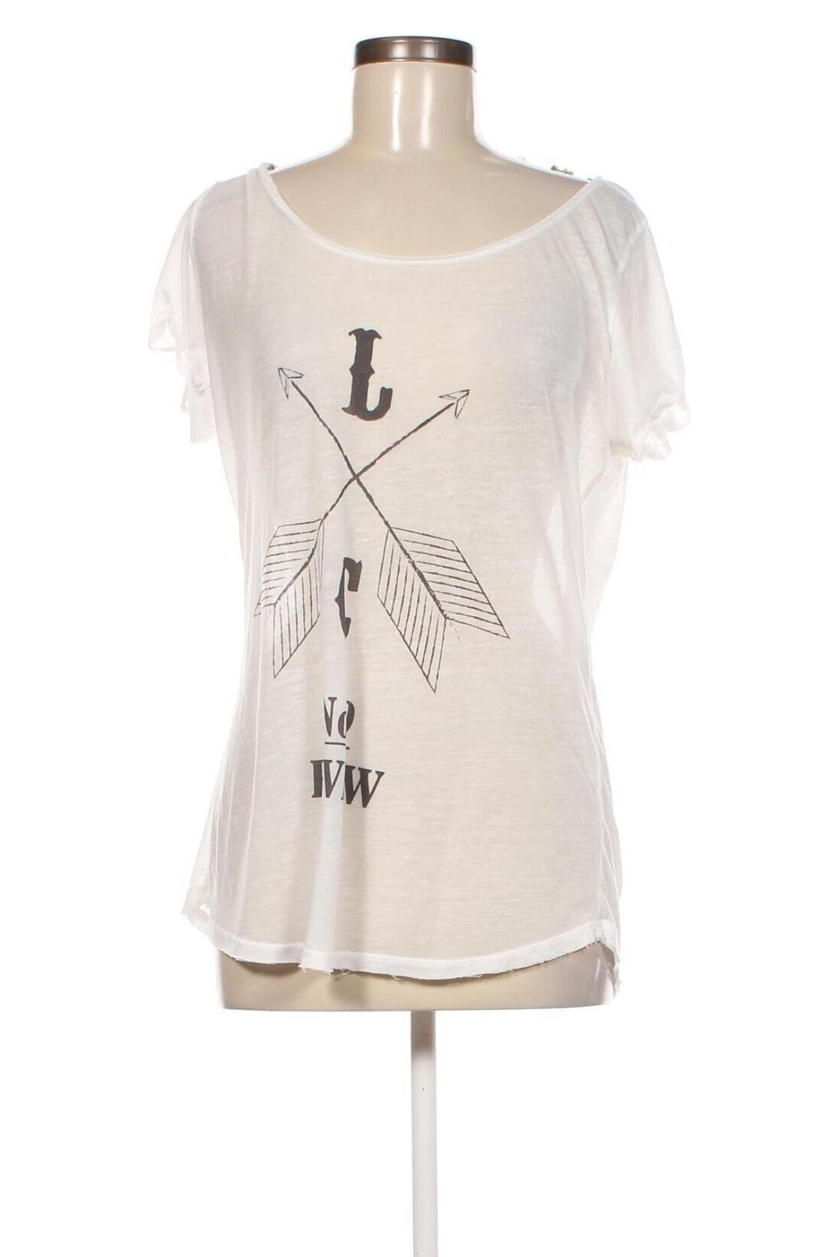 Damen Shirt Review, Größe M, Farbe Weiß, Preis 6,80 €