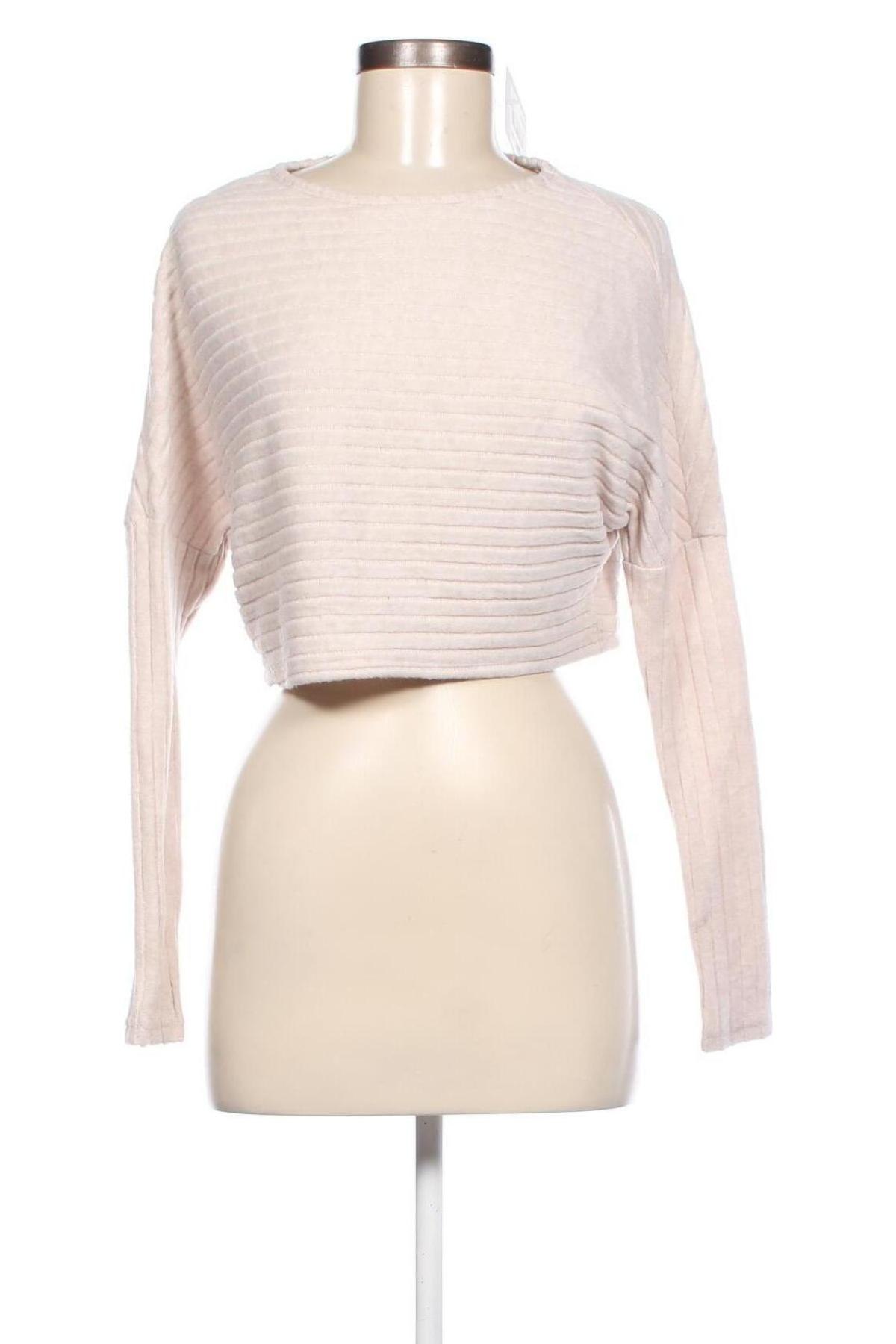 Γυναικεία μπλούζα SHEIN, Μέγεθος XS, Χρώμα  Μπέζ, Τιμή 1,76 €