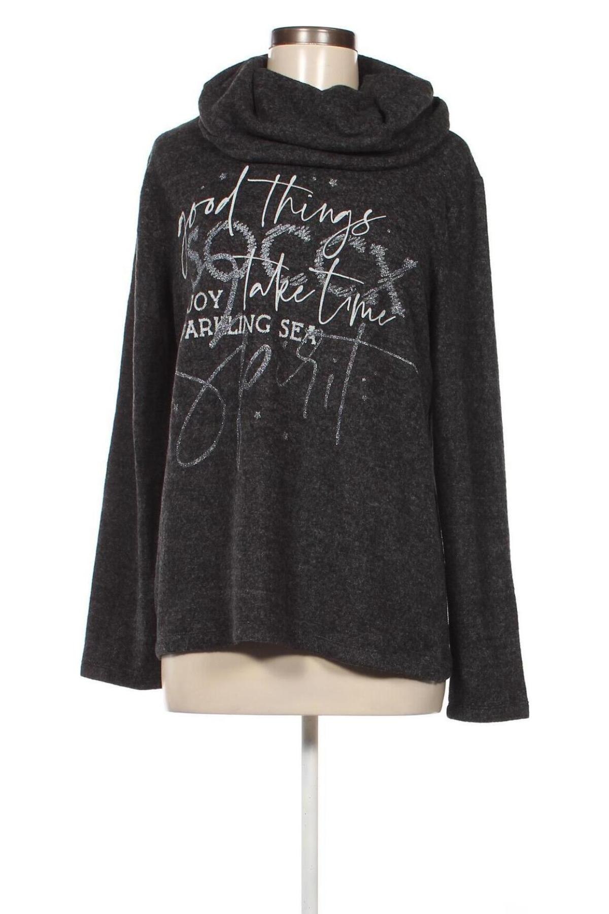 Γυναικεία μπλούζα Soccx, Μέγεθος M, Χρώμα Γκρί, Τιμή 4,45 €