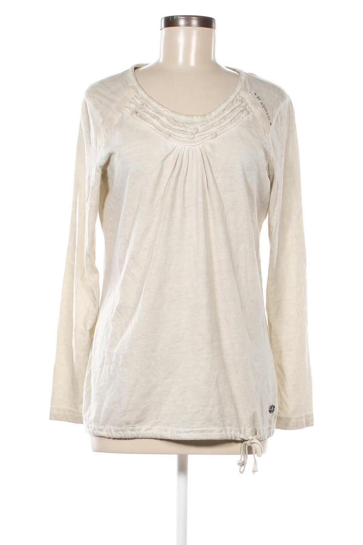 Γυναικεία μπλούζα S'questo, Μέγεθος M, Χρώμα  Μπέζ, Τιμή 11,75 €