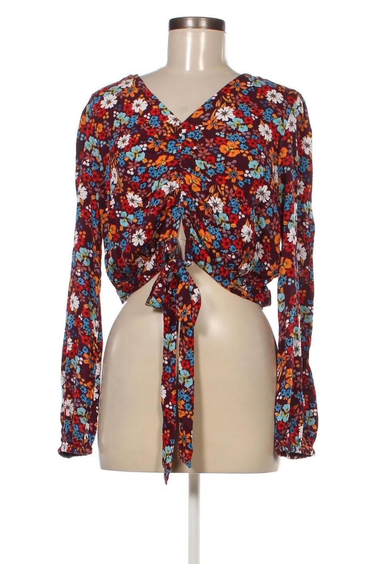 Γυναικεία μπλούζα Superdry, Μέγεθος XL, Χρώμα Πολύχρωμο, Τιμή 14,43 €