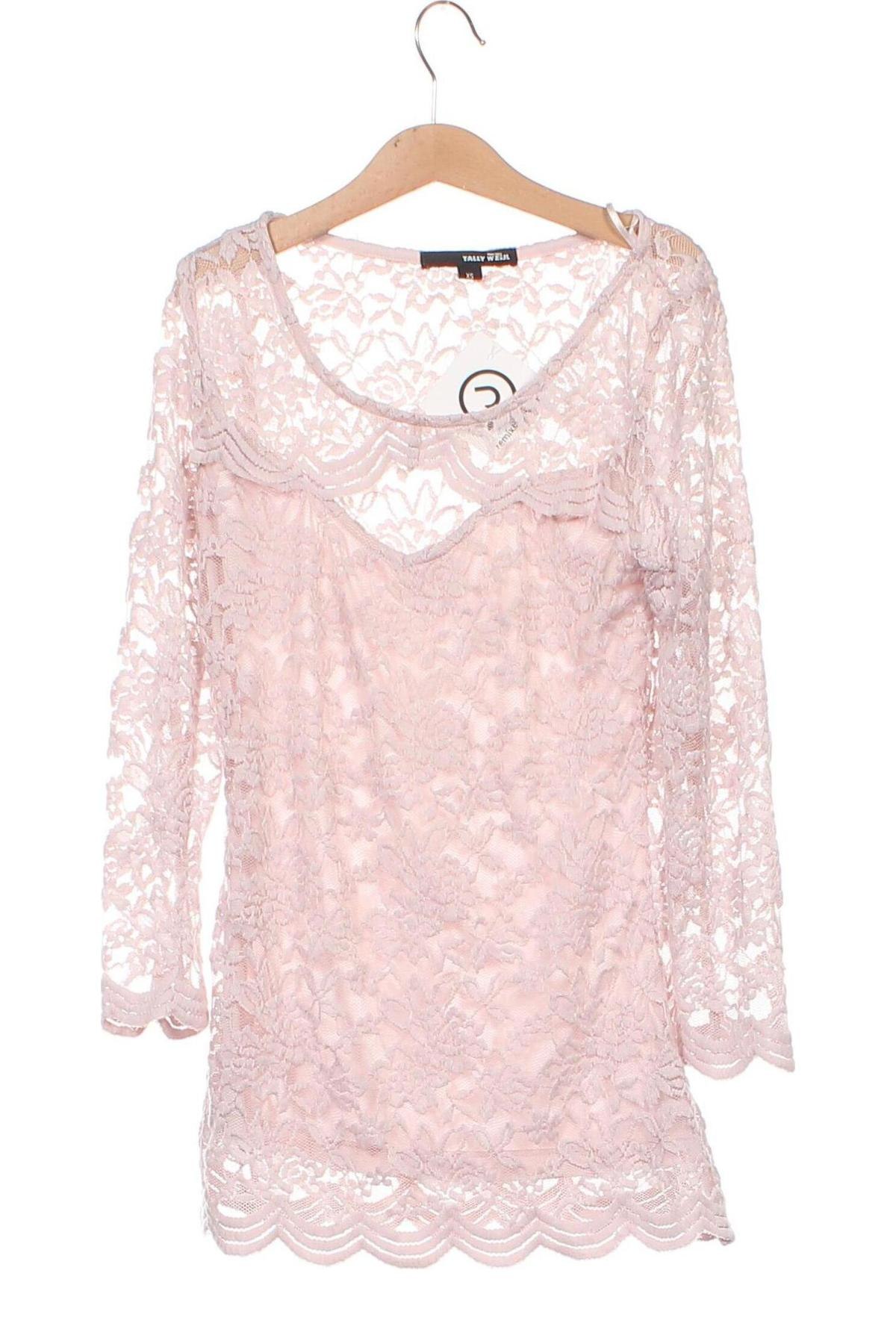 Γυναικεία μπλούζα Tally Weijl, Μέγεθος XS, Χρώμα Ρόζ , Τιμή 4,70 €