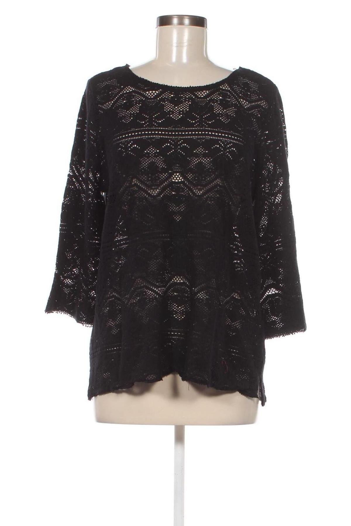 Γυναικεία μπλούζα Yessica, Μέγεθος XXL, Χρώμα Μαύρο, Τιμή 10,00 €