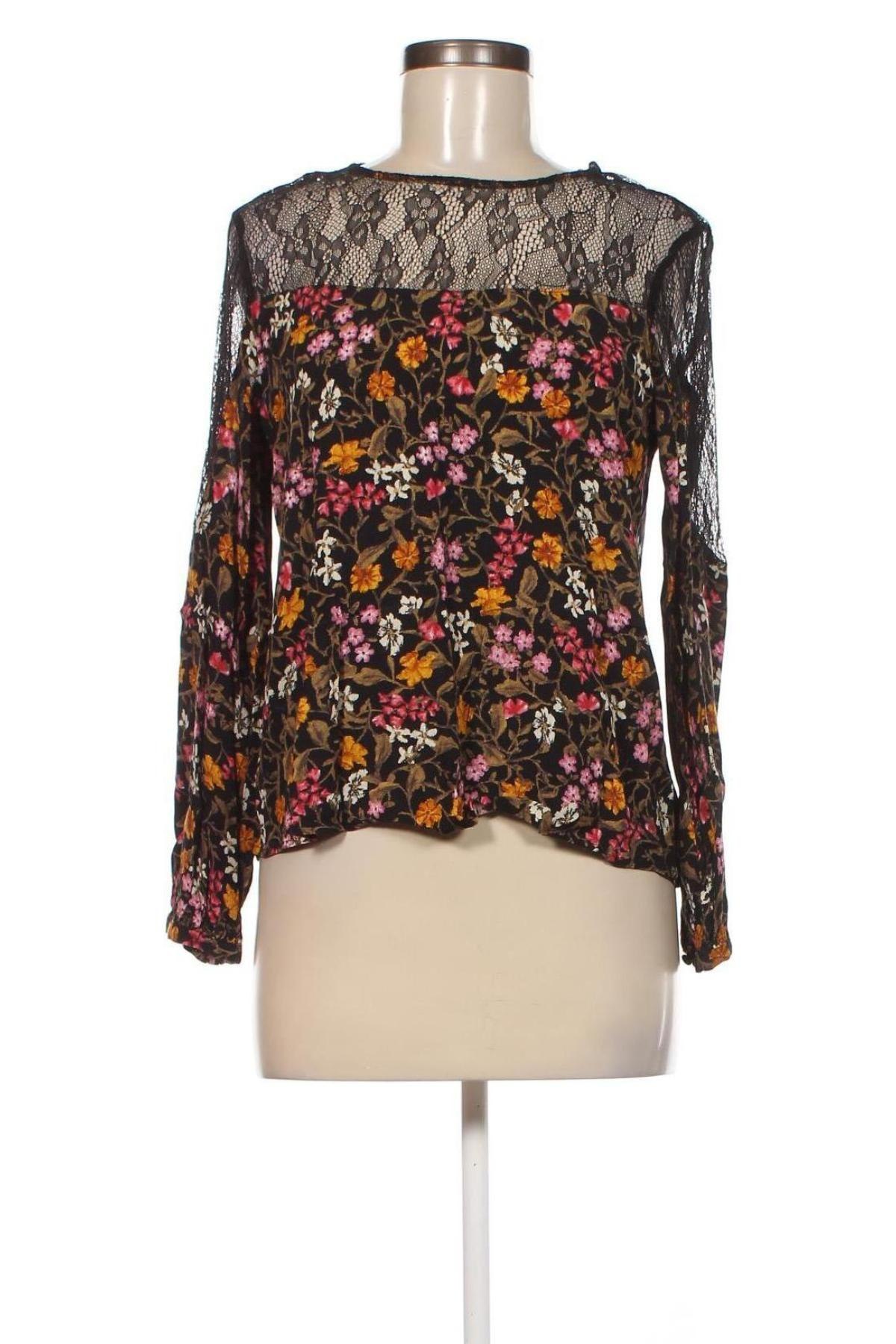 Дамска блуза Zara, Размер M, Цвят Многоцветен, Цена 12,32 лв.