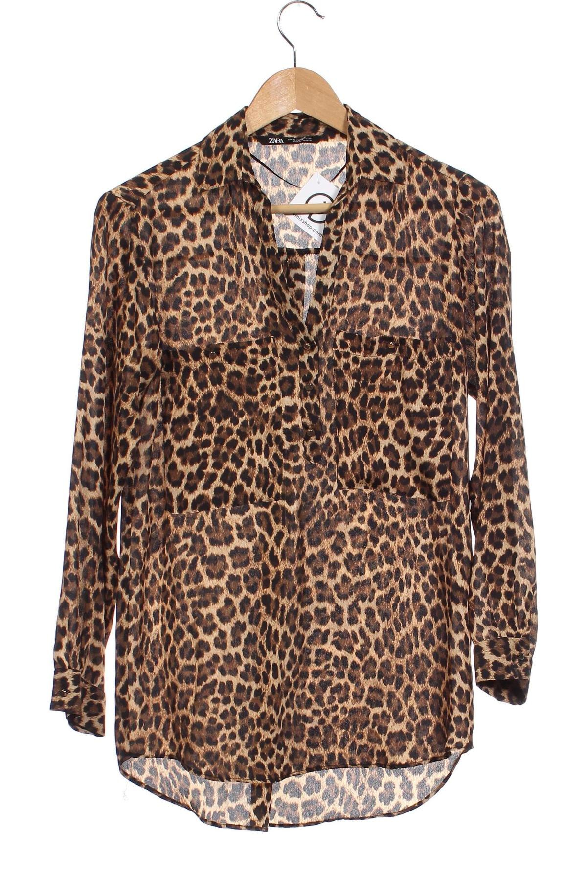 Γυναικεία μπλούζα Zara, Μέγεθος XS, Χρώμα  Μπέζ, Τιμή 10,00 €
