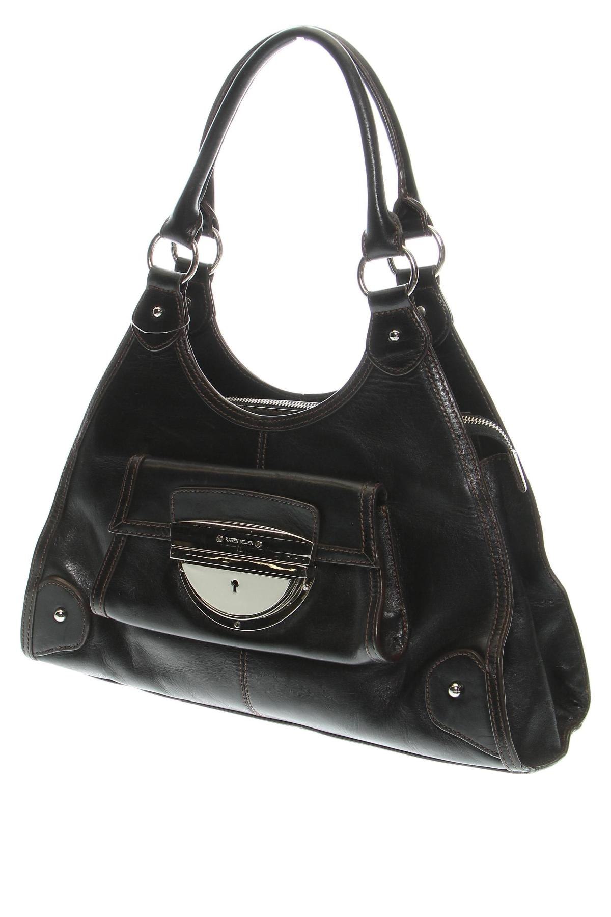 Дамска чанта Karen Millen, Цвят Кафяв, Цена 172,72 лв.