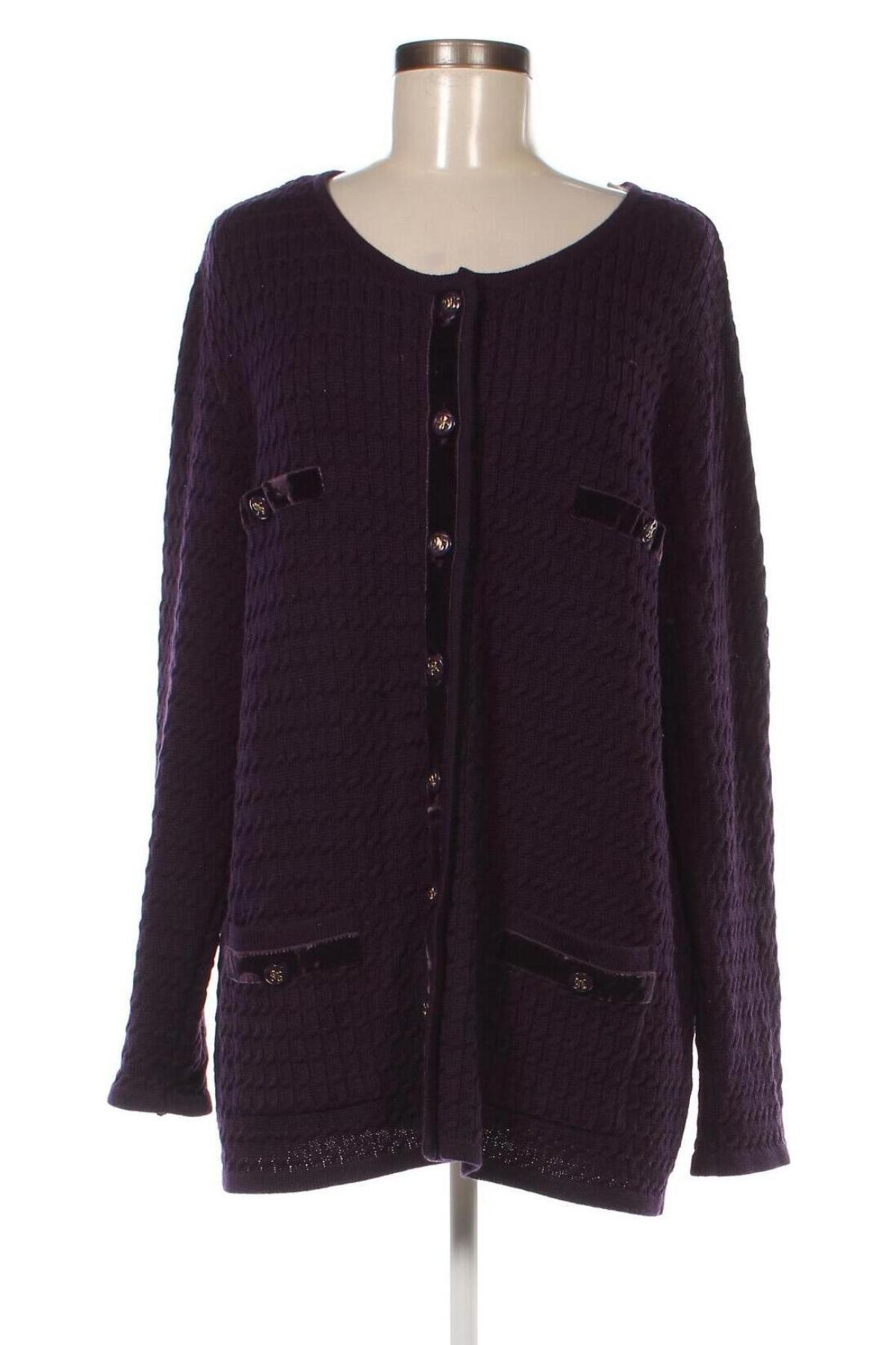 Cardigan de damă Amy Vermont, Mărime XXL, Culoare Mov, Preț 74,18 Lei