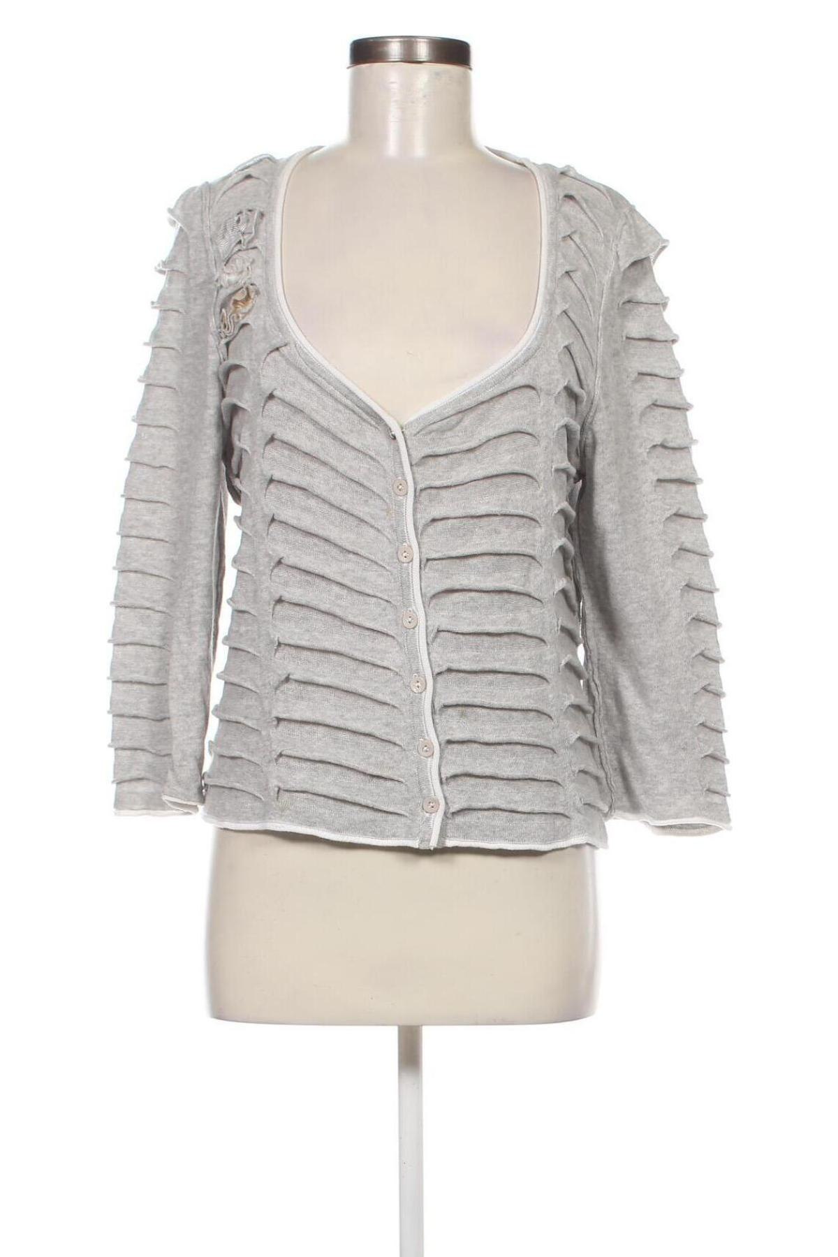 Damen Strickjacke Elisa Cavaletti, Größe L, Farbe Grau, Preis € 52,50