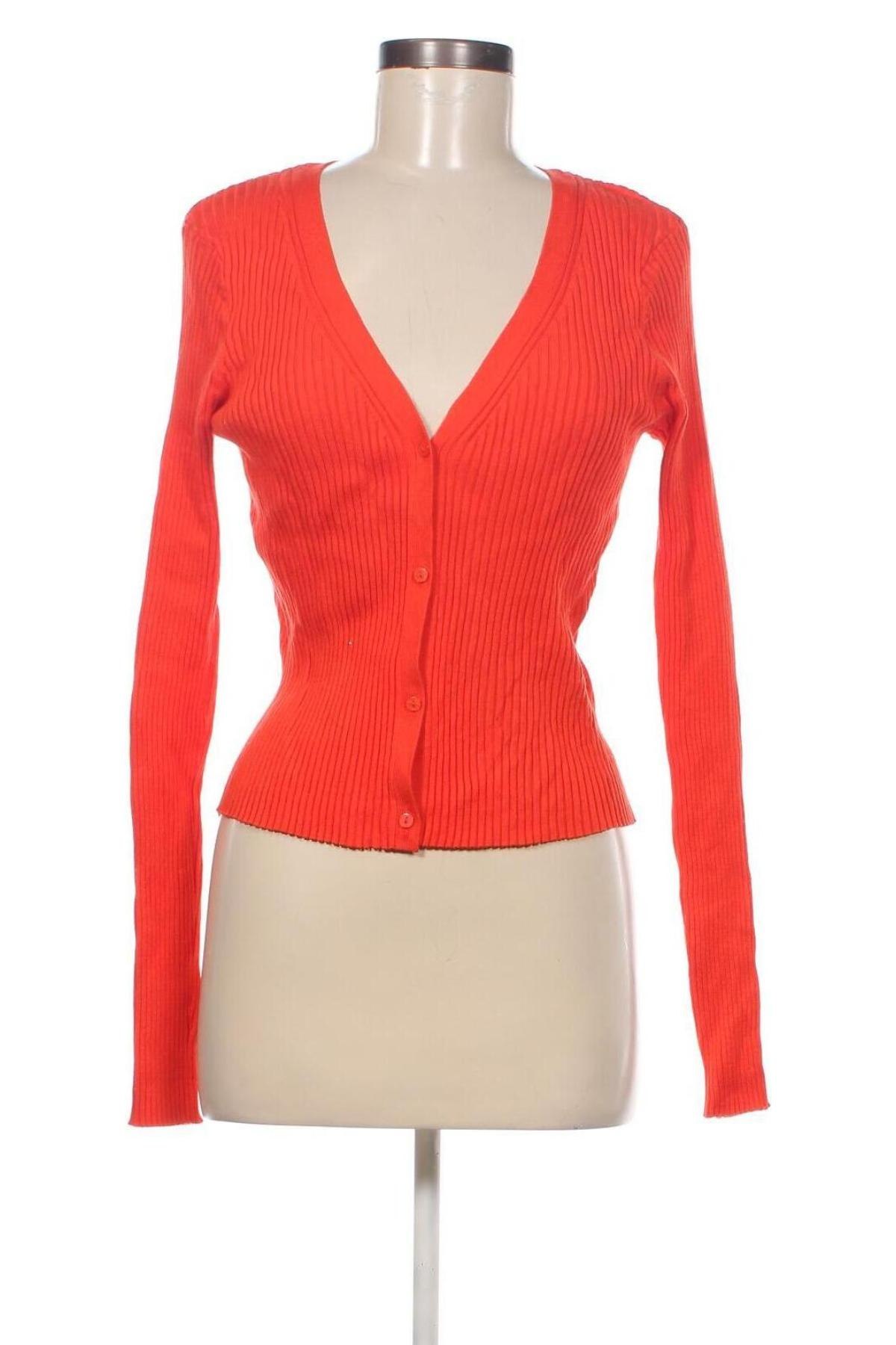 Дамска жилетка H&M, Размер XS, Цвят Оранжев, Цена 7,54 лв.