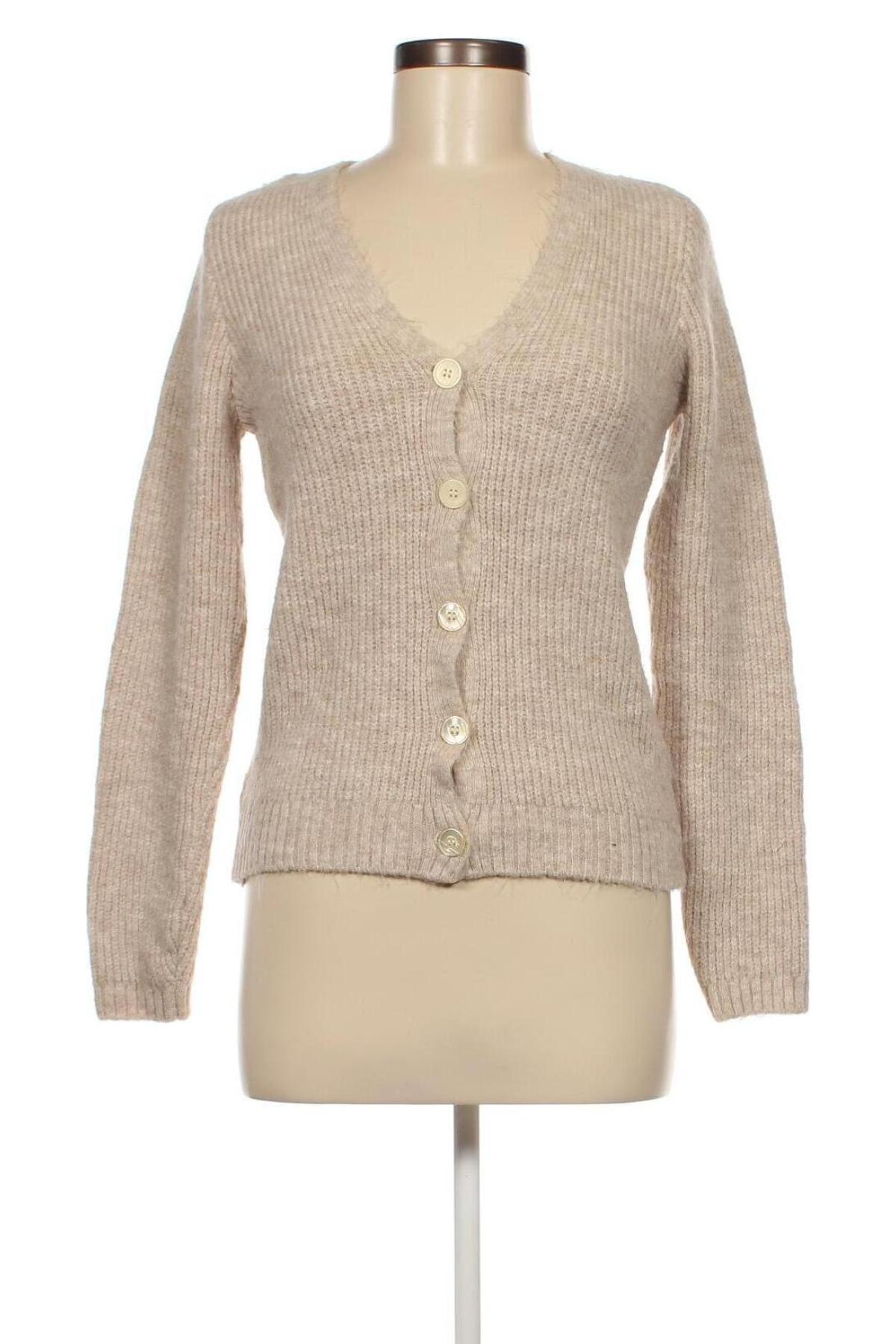 Damen Strickjacke NA-KD, Größe XXS, Farbe Beige, Preis 15,69 €