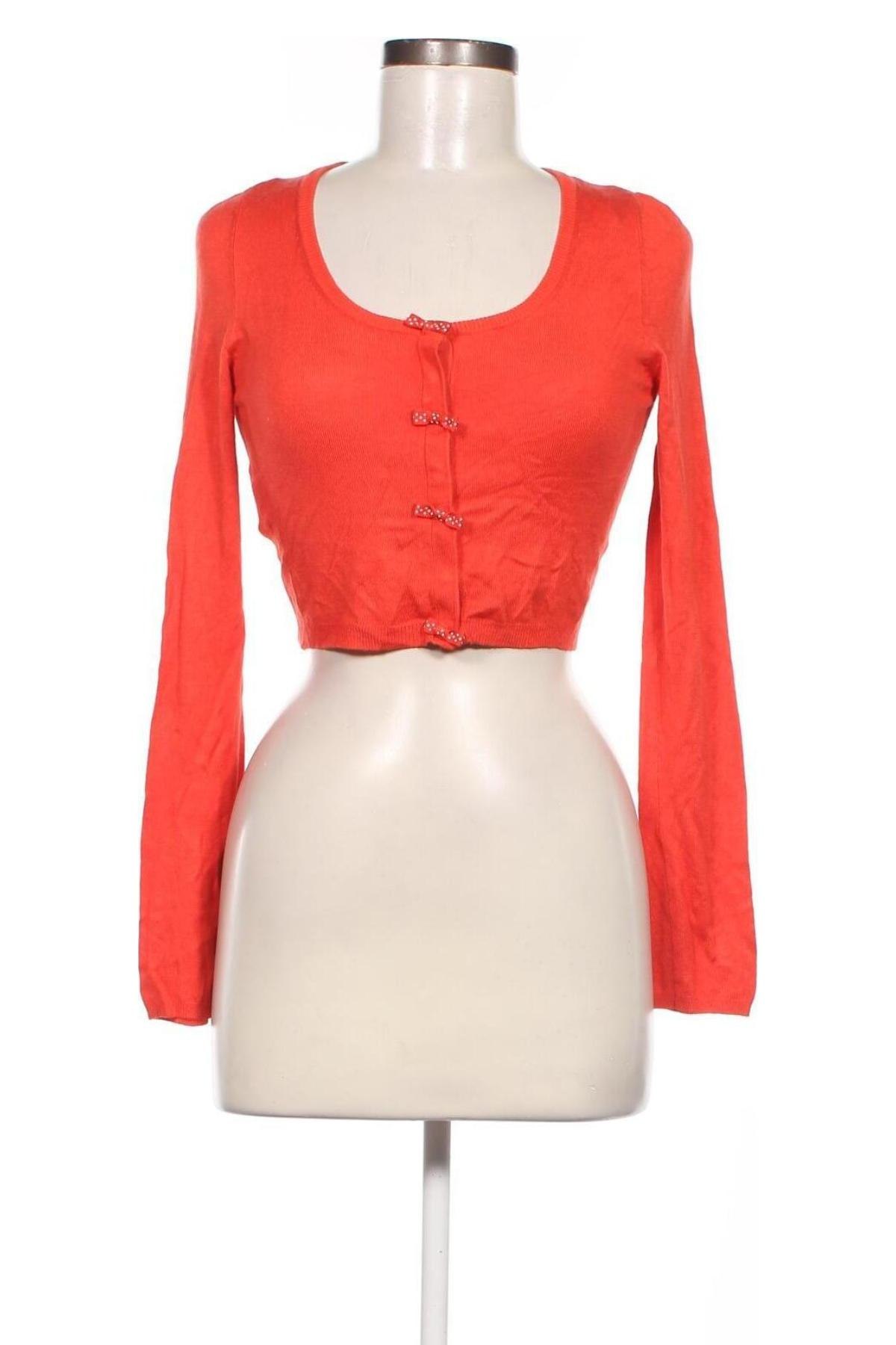 Damen Strickjacke Promod, Größe XS, Farbe Orange, Preis 4,28 €