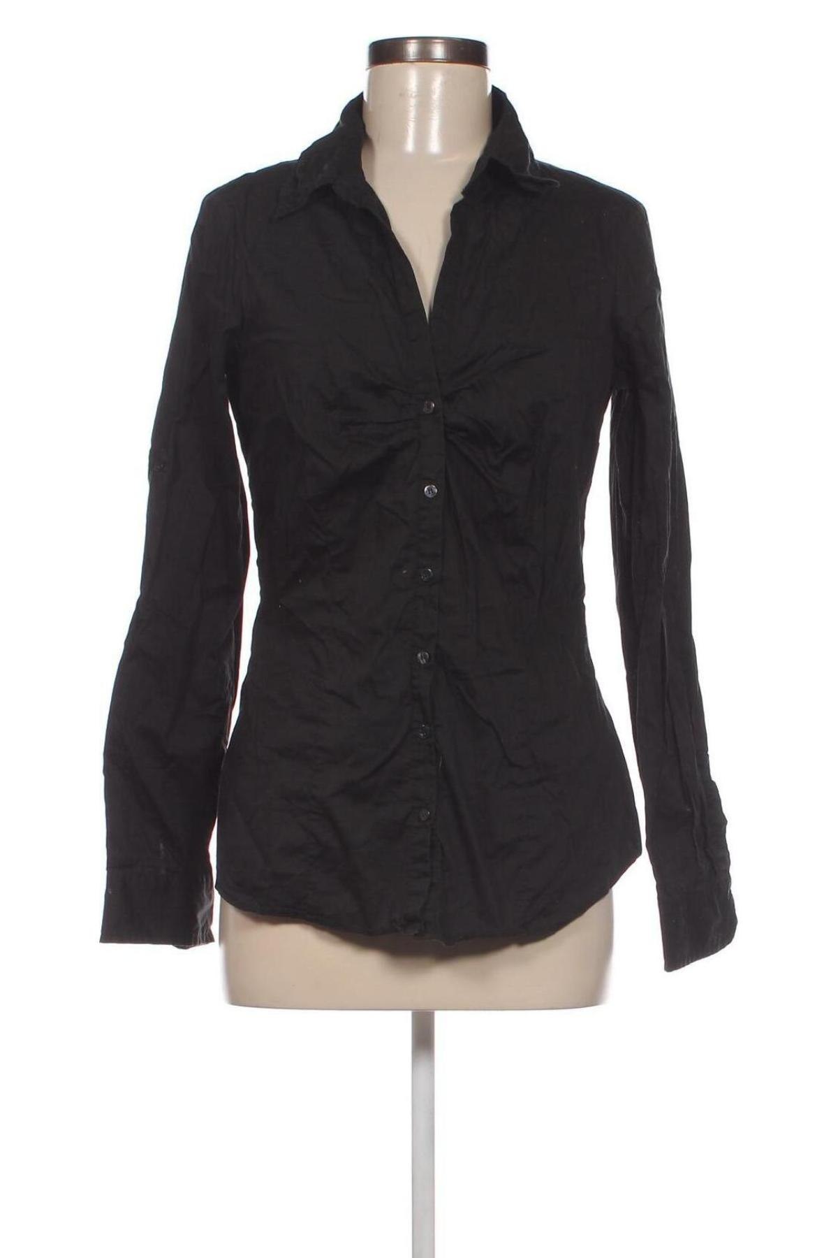 Γυναικείο πουκάμισο Amisu, Μέγεθος L, Χρώμα Μαύρο, Τιμή 15,46 €