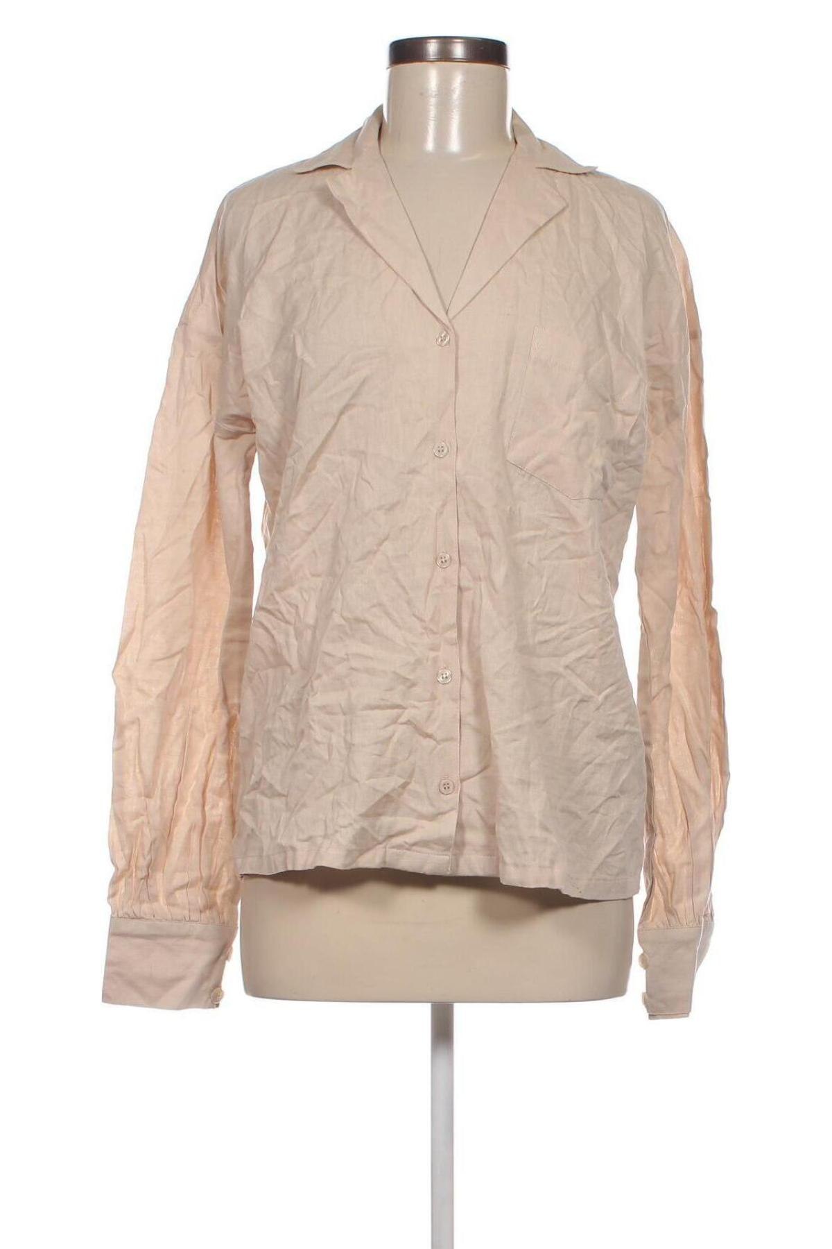 Γυναικείο πουκάμισο Boohoo, Μέγεθος XXS, Χρώμα  Μπέζ, Τιμή 8,04 €