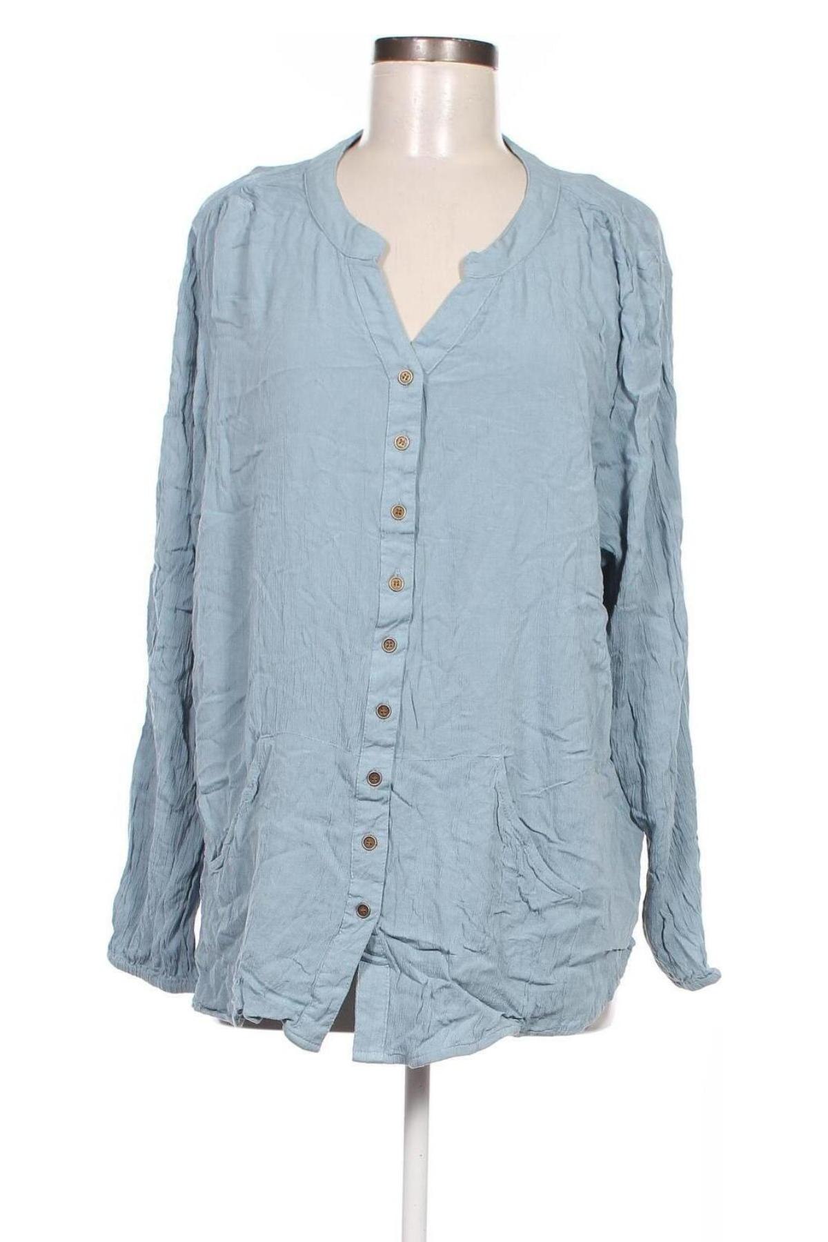Γυναικείο πουκάμισο Cassiopeia, Μέγεθος L, Χρώμα Μπλέ, Τιμή 5,10 €