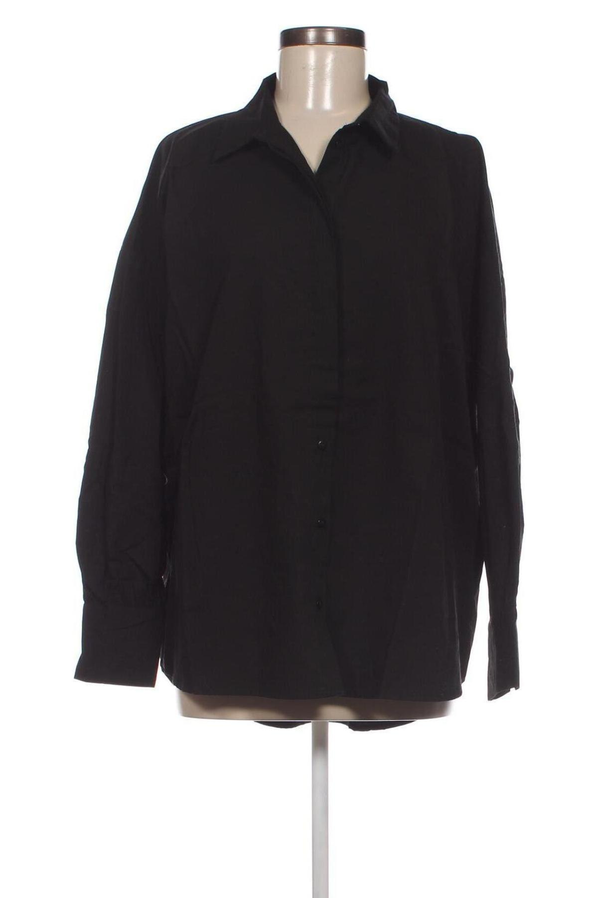 Γυναικείο πουκάμισο Fransa, Μέγεθος L, Χρώμα Μαύρο, Τιμή 13,89 €