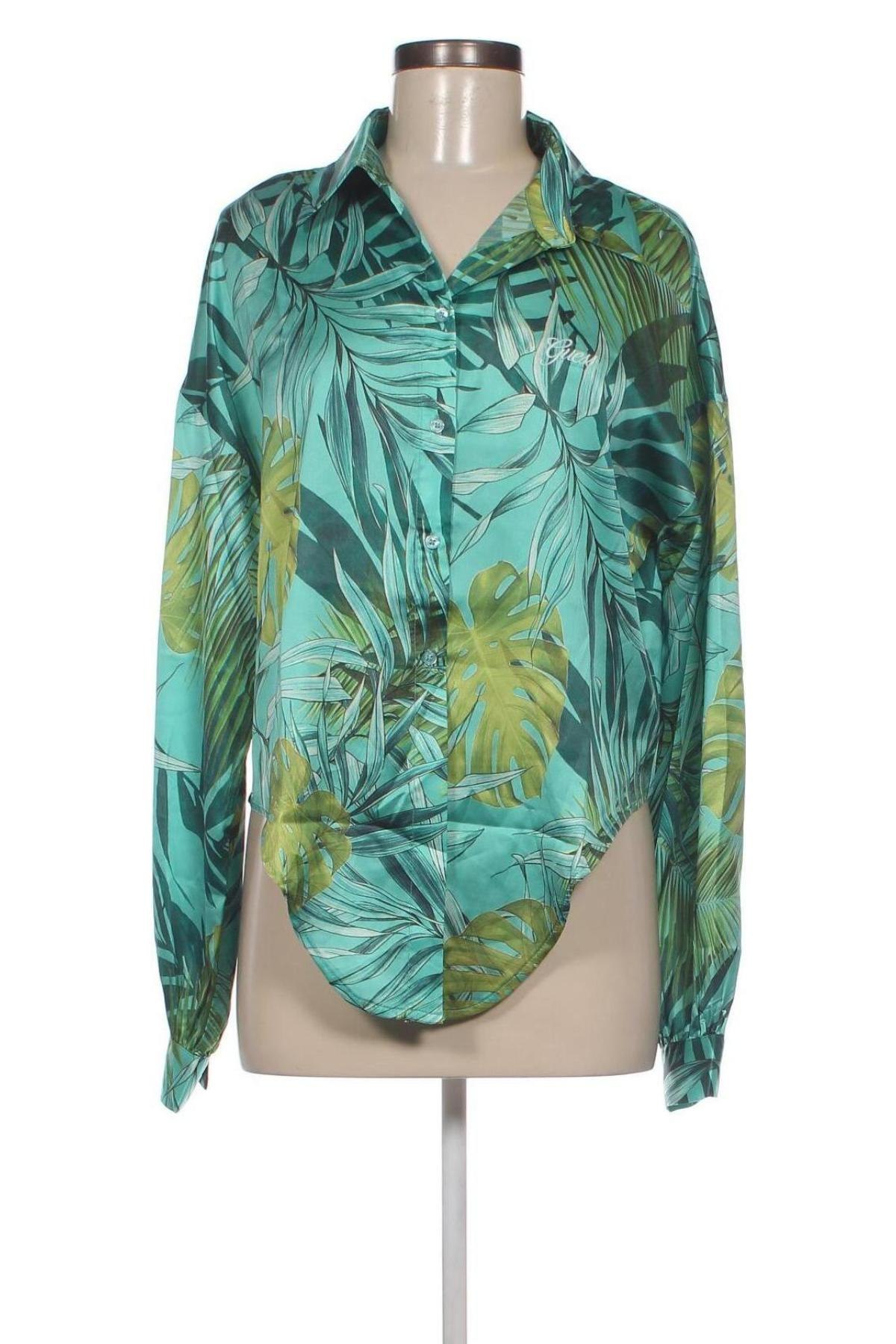 Γυναικείο πουκάμισο Guess, Μέγεθος L, Χρώμα Πράσινο, Τιμή 36,18 €