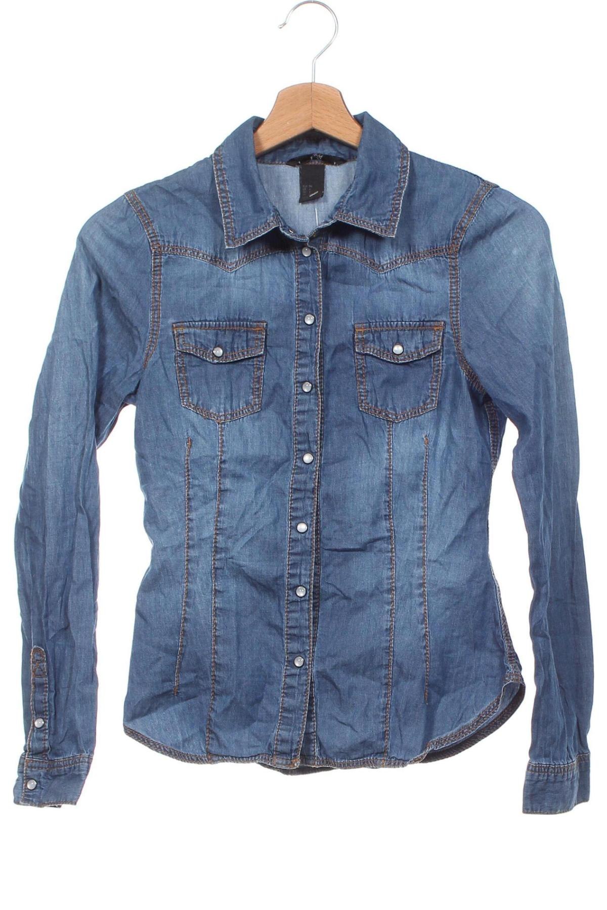 Dámska košeľa  H&M, Veľkosť XS, Farba Modrá, Cena  2,13 €
