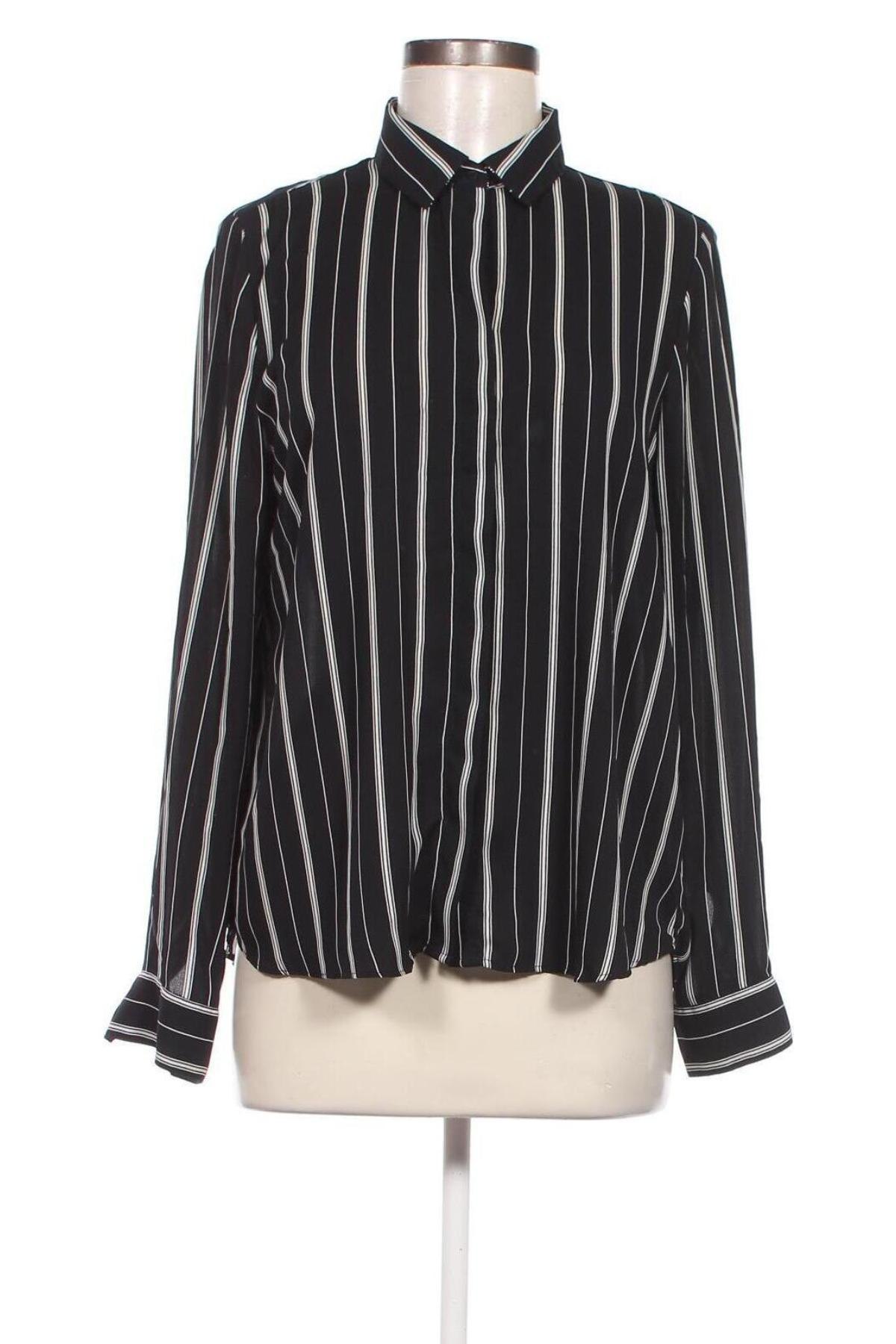 Γυναικείο πουκάμισο H&M, Μέγεθος XS, Χρώμα Μαύρο, Τιμή 2,32 €