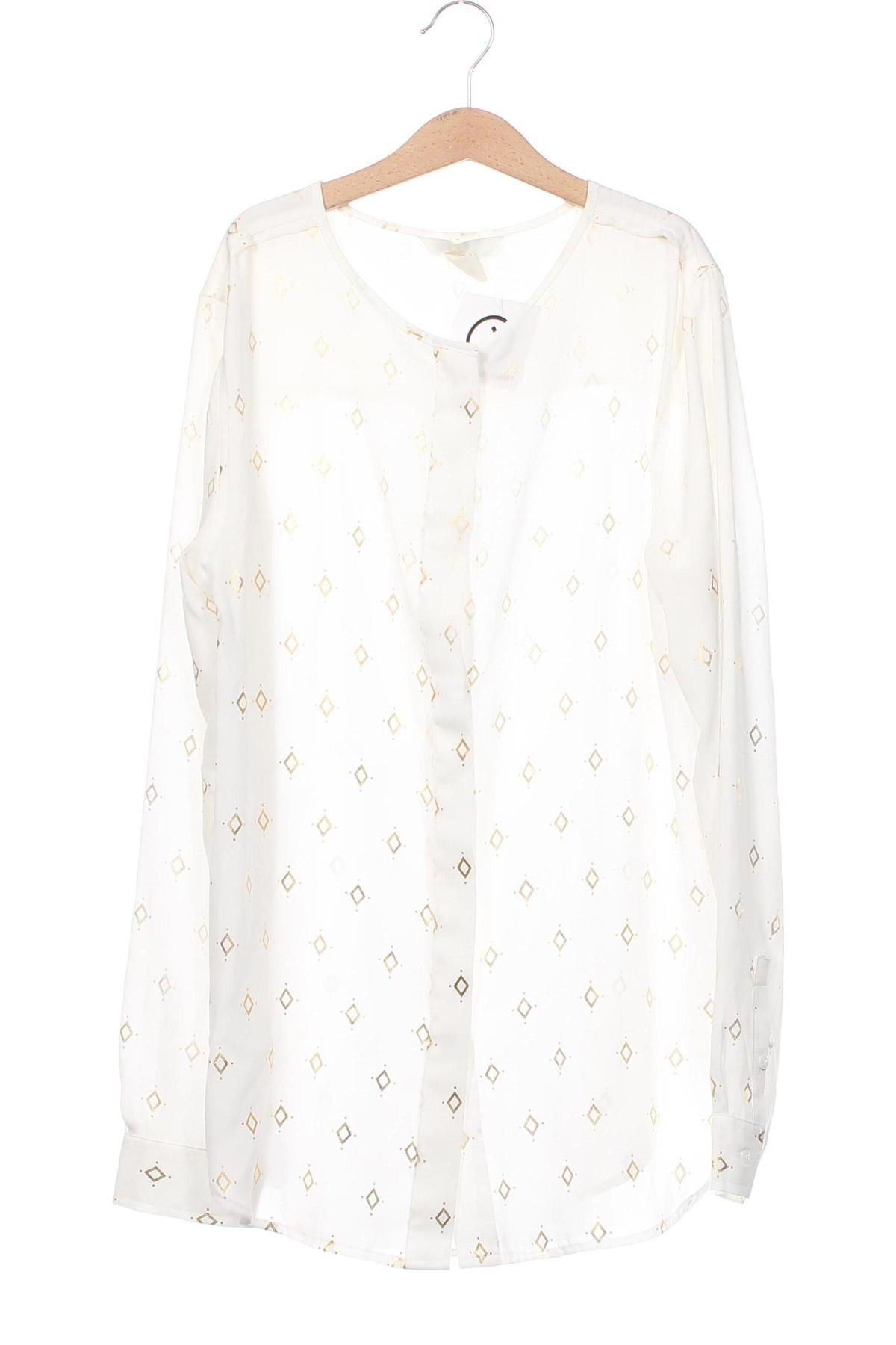 Γυναικείο πουκάμισο H&M, Μέγεθος XS, Χρώμα Εκρού, Τιμή 6,03 €
