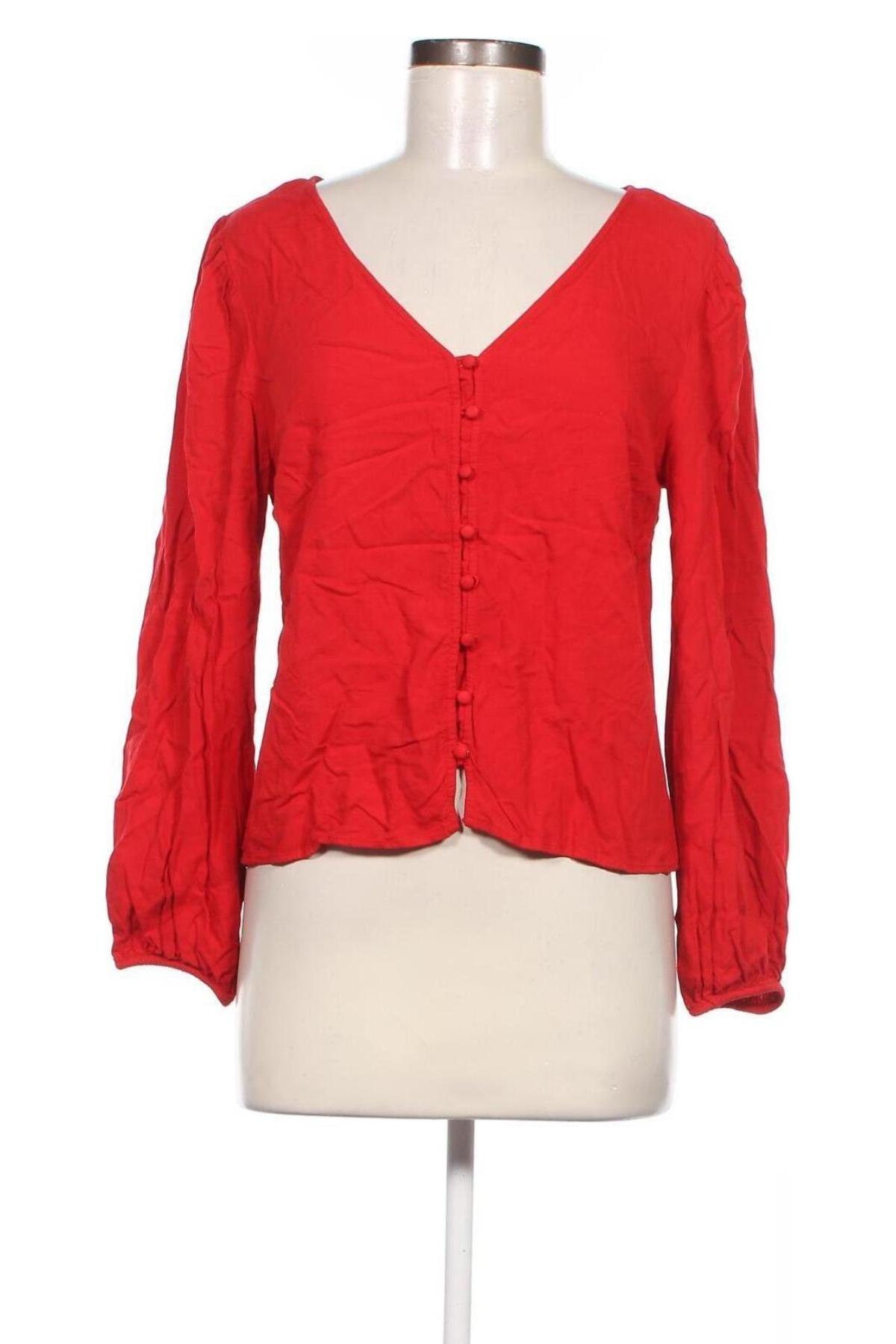 Γυναικείο πουκάμισο H&M Divided, Μέγεθος M, Χρώμα Κόκκινο, Τιμή 15,46 €