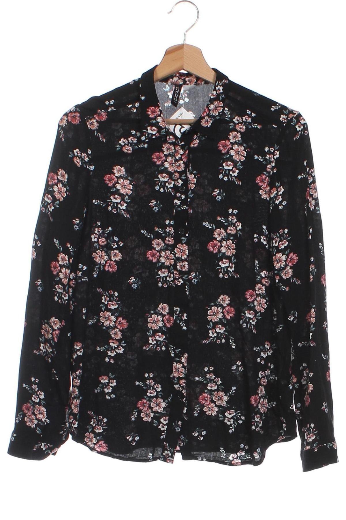 Γυναικείο πουκάμισο H&M Divided, Μέγεθος XS, Χρώμα Μαύρο, Τιμή 6,16 €