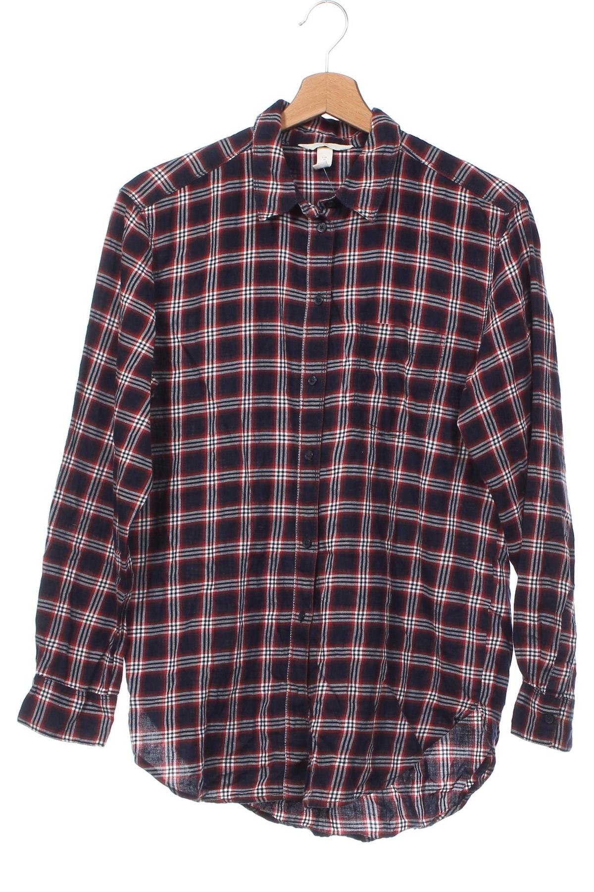 Γυναικείο πουκάμισο H&M L.O.G.G., Μέγεθος XS, Χρώμα Πολύχρωμο, Τιμή 4,02 €