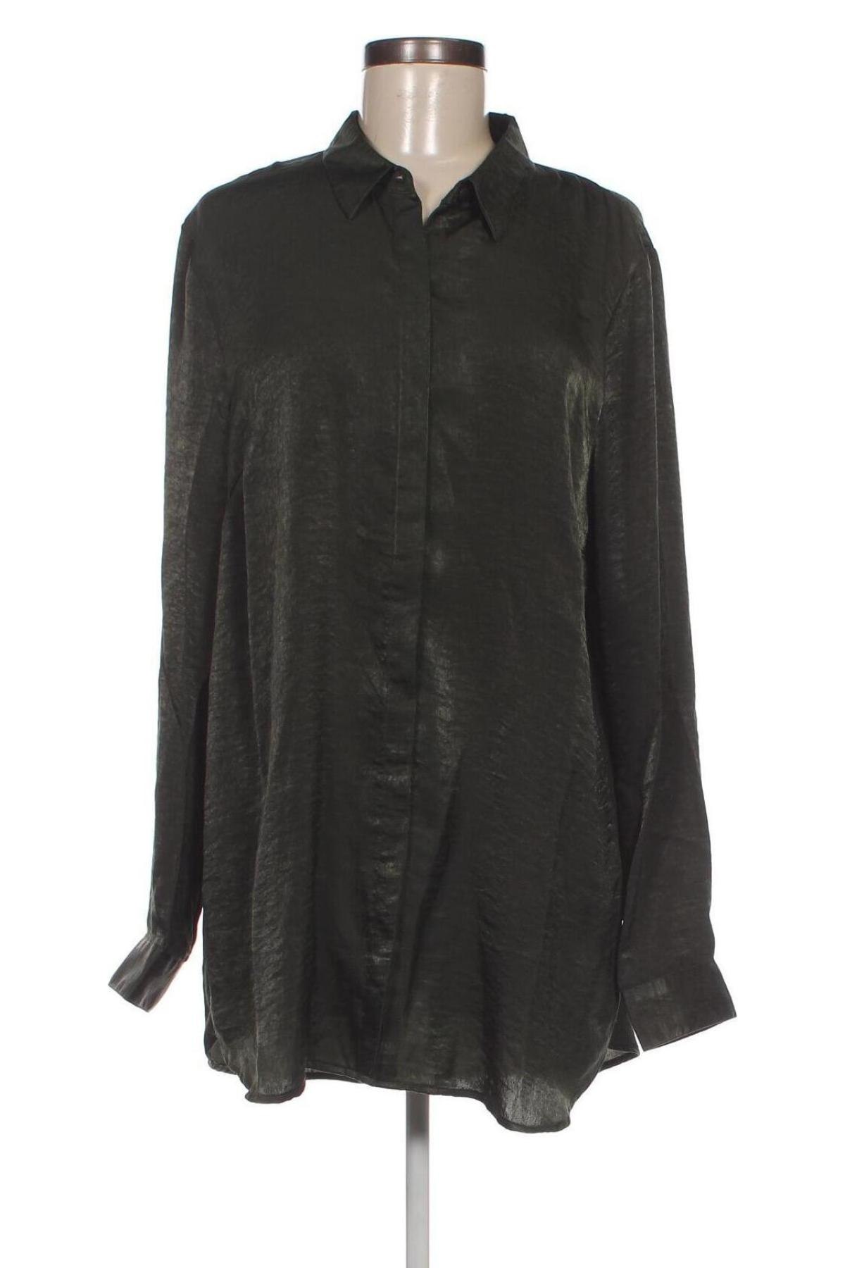 Γυναικείο πουκάμισο Ichi, Μέγεθος L, Χρώμα Πράσινο, Τιμή 9,92 €
