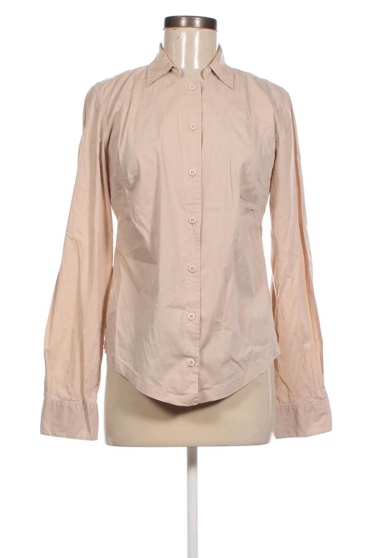 Γυναικείο πουκάμισο Napapijri, Μέγεθος L, Χρώμα  Μπέζ, Τιμή 27,74 €